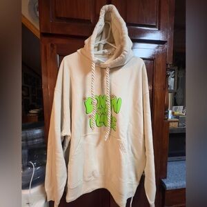 Unisex size XL Bonsai ivory thick draw string hoodie